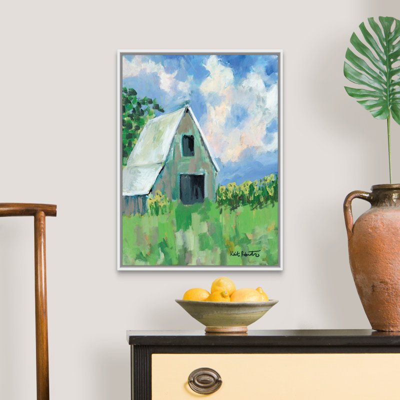 « June Fields » par Kait Roberts-impression sur toile, H 26 po x l 20 po x P 1,75 po, Toile blanche encadrée