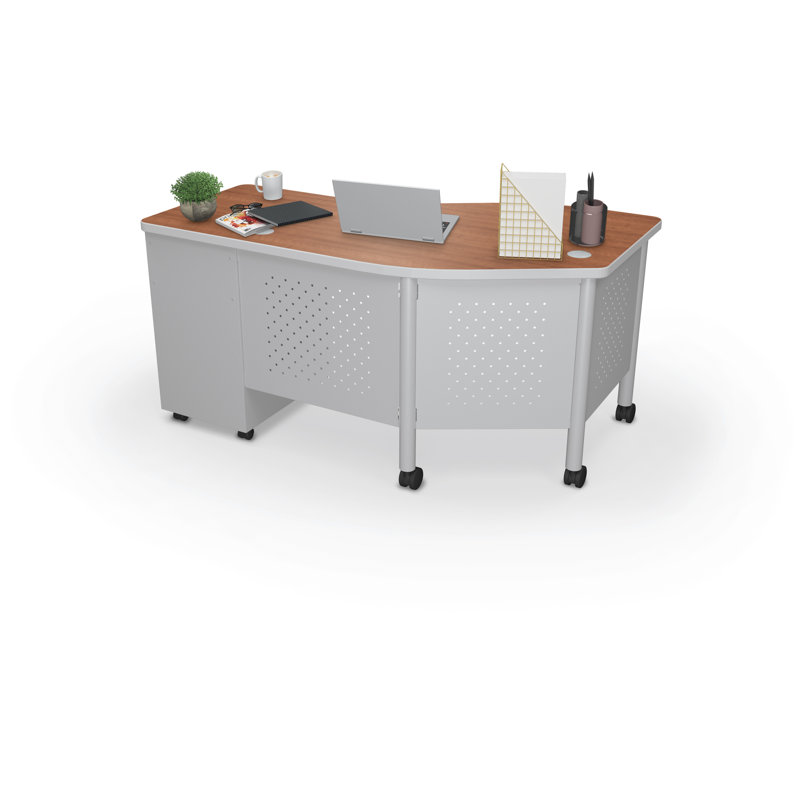 Bureau rectangulaire 60 "Lab Lab, Cerisier ambré, Oui