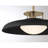 Chessa 1-Light Pendant in Brass/Black-602801147-602801144