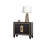 Modern Bedside Table, 1Pc Nightstand With Finger Pull, Bed Side Table