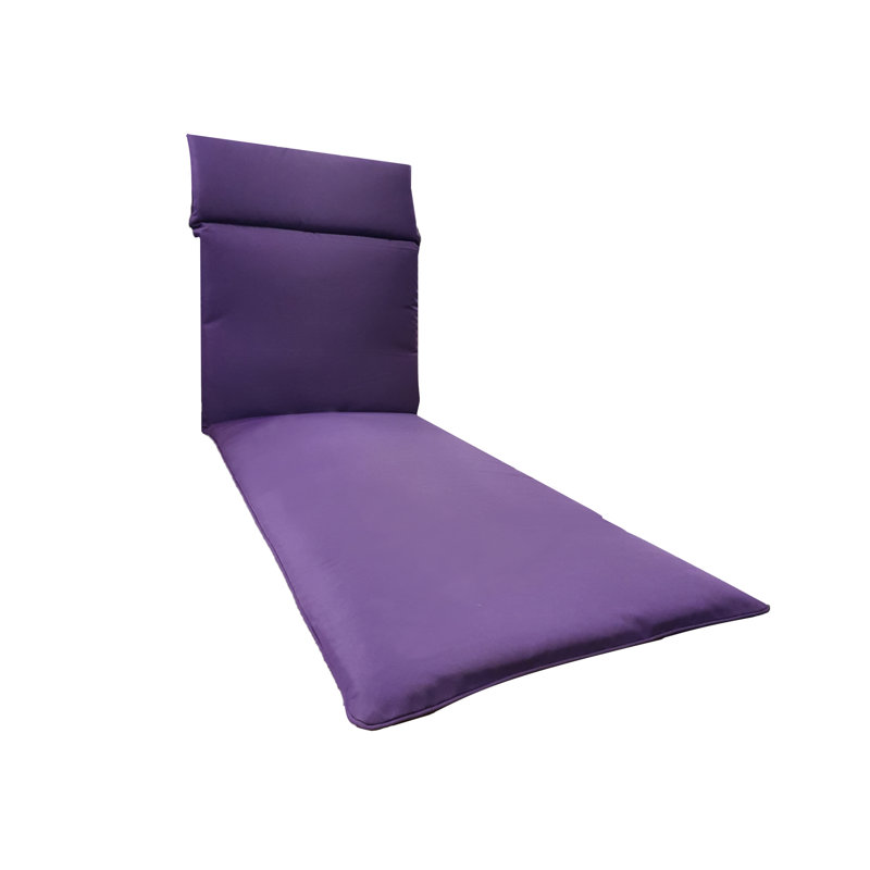 Sun Lounger Seat/Back Cushion, Plum
