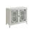 Ceara White Finish Console Cabinet