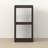 2-Cube Bookcase, Thick Frame, Black Dark Oak-119847680-120436672