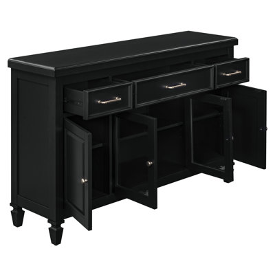 Wartow Beveled Glass Door Server