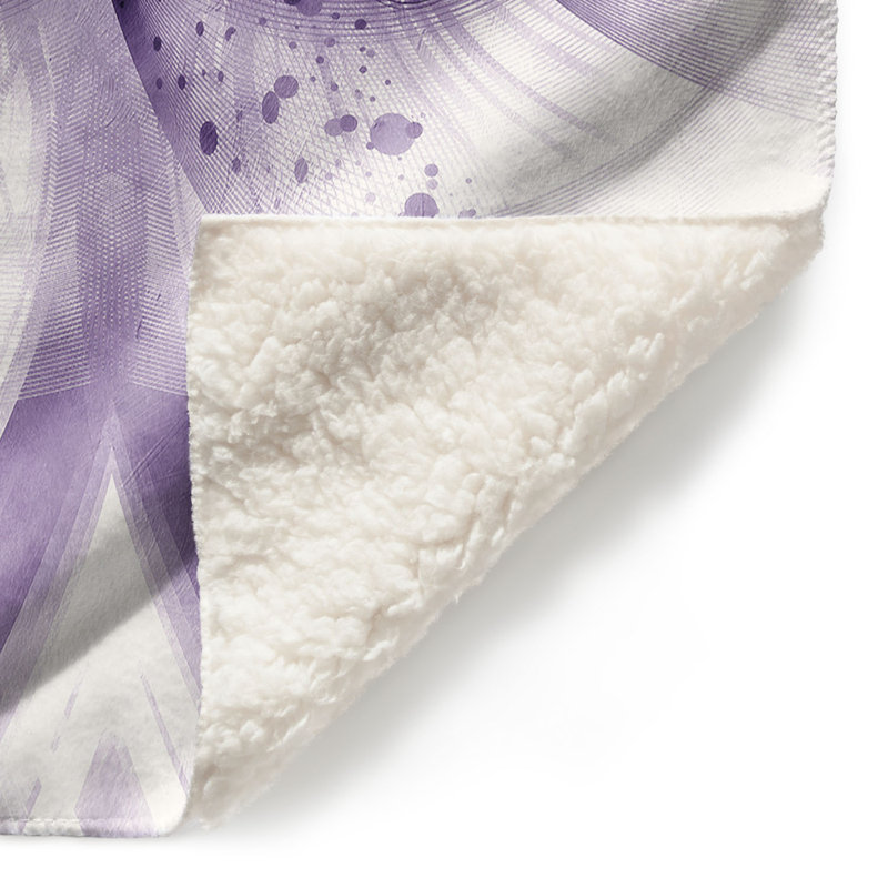  Couverture douce en sherpa, 51 po x 60 po, Mauve