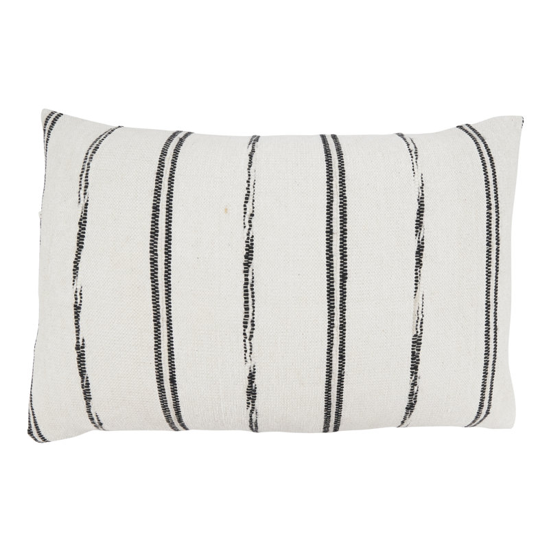 Khione Collection Striped Cotton Pillow Cover
