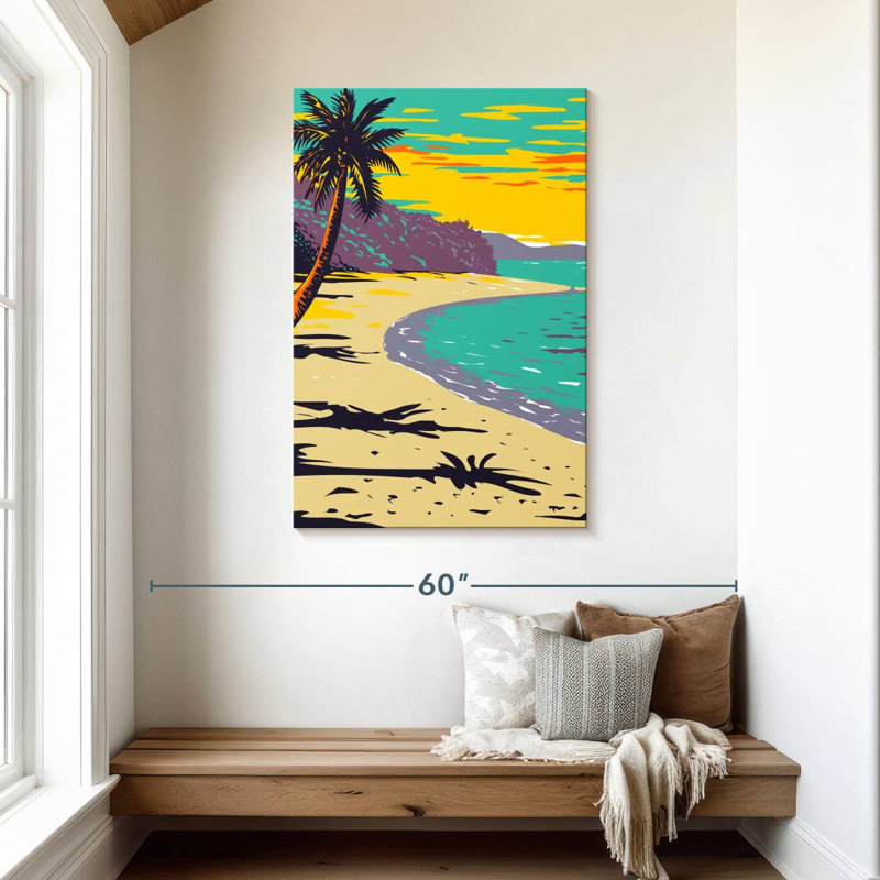 Gillard, coffre abstrait, baie, Gillard, H 45 po x l 30 po