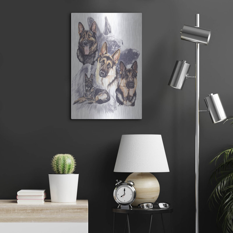 " German Shepard " by Barbara Keith, 24" H x 16" W