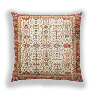 Abstract Microsuede Throw Pillow