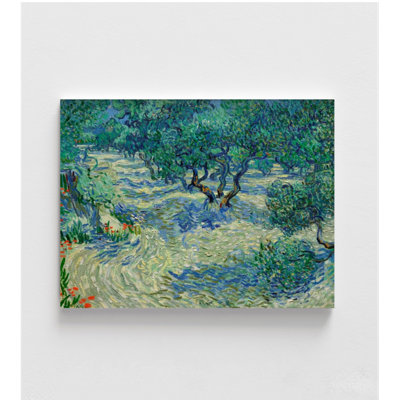 «Olive Orchard» par Van Gogh, impression encadrée d'oliviers, impression d'arbres de Van Gogh, oliviers par Van Gogh, impression de Vincent Van Gogh, art mural encadré