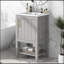 Meuble-lavabo à fermeture en douceur 20 po avec lavabo-1851829041