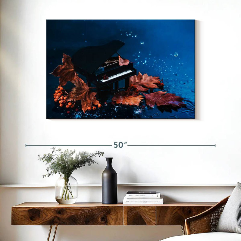Abarca Autumn Tiny Piano, 26" H x 39" W