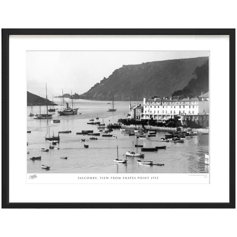 Salcombe, View From Snapes Point 1935 by Francis Frith - Single Picture Frame Print, 45cm H x 60cm W x 2.3cm D