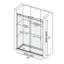 Portes de douche et de baignoire l 56-60 po x H 76 po Porte de douche coulissante double sans cadre avec verre trempé de 3/8 po-105464033