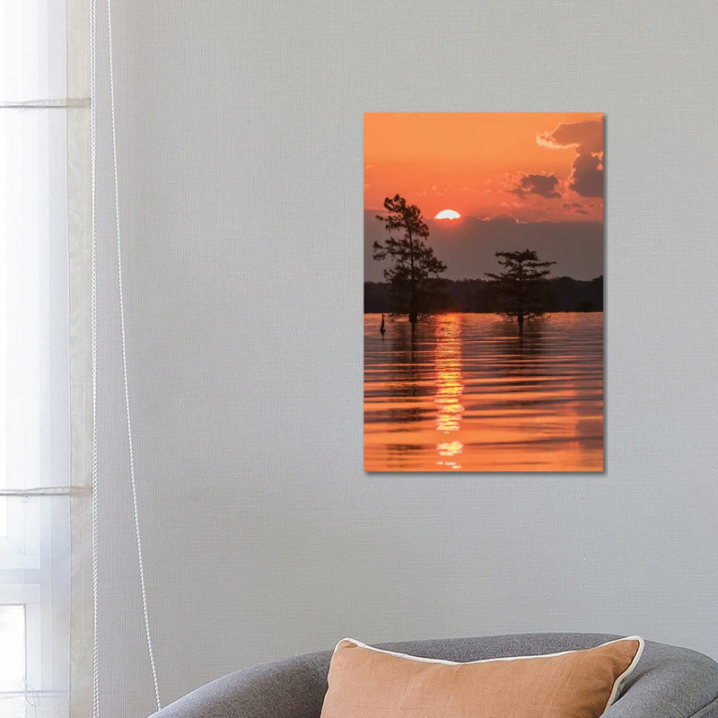 USA, Louisiana, Atchafalaya National Wildlife Refuge. Sunrise On Swamp. by Jaynes Gallery - Wrapped Canvas Gallery-Wrapped Canvas Giclée