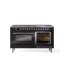 ILVE Nostalgie II 60 Dual Fuel Range, 9 Burners, Griddle-233756768-233757110