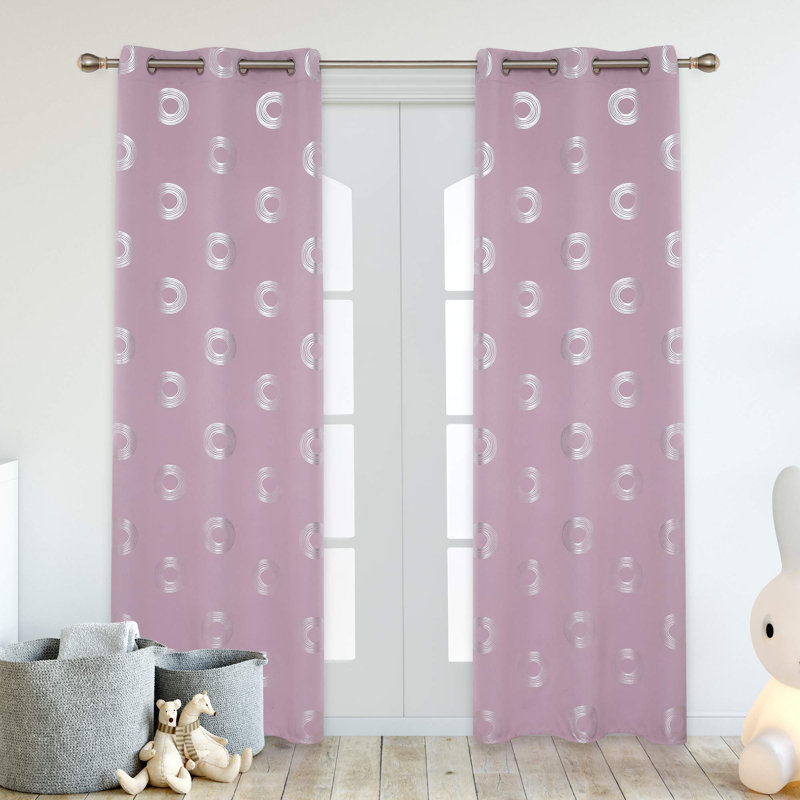 Aquira Room Darkening Curtain Pair, Black, 42" W x 84" L