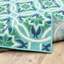 Tapis intérieur / extérieur bleu / vert Jaeden-23970739