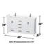 Sheffield 60" Bathroom Vanity Set No Mirror-59388319-59388320