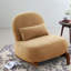 Ensemble de 2 chaises d'appoint confortables en tissu et bois pour la maison