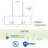 36" 6-Light Modern Farmhouse Kitchen Island Light, Large Rectangle Pendant Chandelier