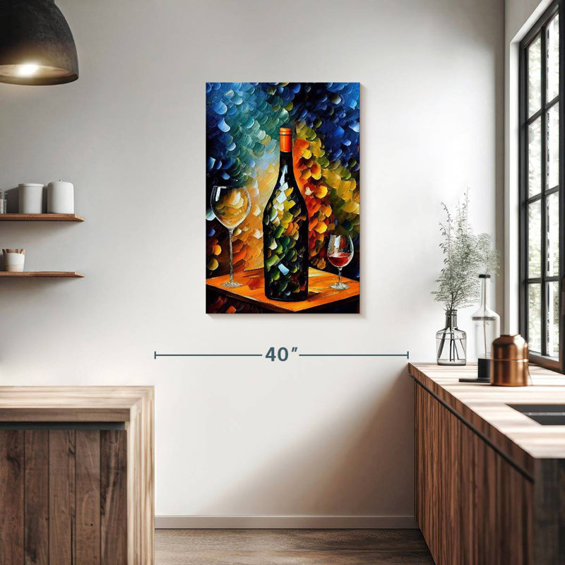 Yarlin Splashy Wine, 36" H x 24" W