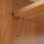 Meuble-lavabo traditionnel avec lavabo en céramique, pieds en bois massif, tablette ajustable en U en panneau de fibres à densité moyenne, portes à fermeture en douceur et rangement compact