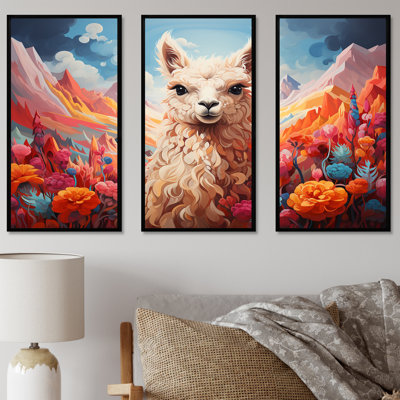 Enchanting Alpaca Valley - Alpaca Wall Art
