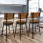Walter Swivel Counter Stool with Metal Frame