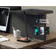 Lampe de bureau noire 17,32 po