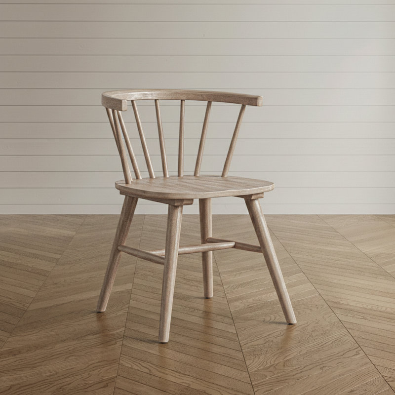 Chaises d'appoint Angela, Bois naturel