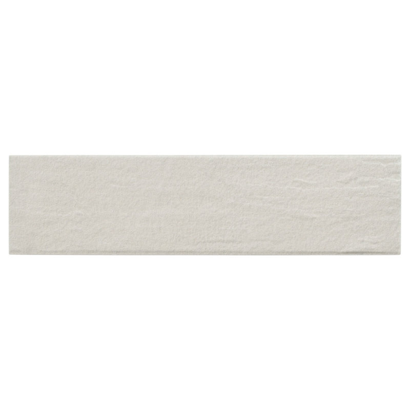 Atmosphere 3-in. x 9-in. Subway Textured Stone Look Matte Ceramic Wall Tile, Cirrus