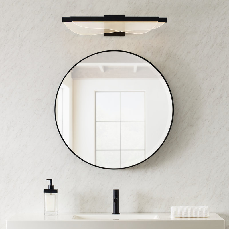 Nyra 1 - Light LED Bath Bar, Nightshade Black