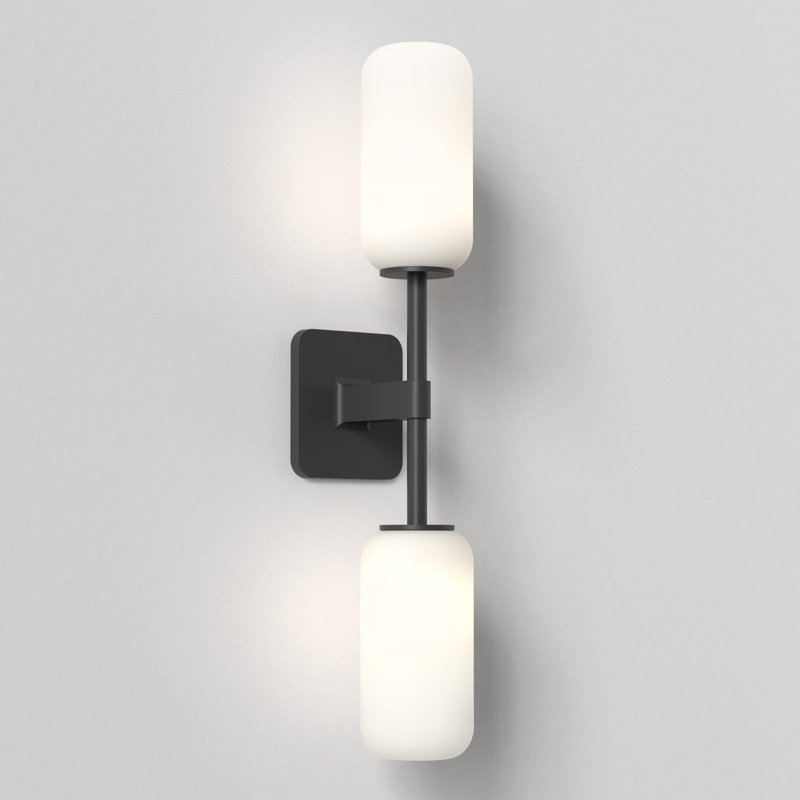 Tacoma 2 - Light Armed Sconce, Matte Black, 17.8" H x 4.88" W x 7.3" D, Tulip