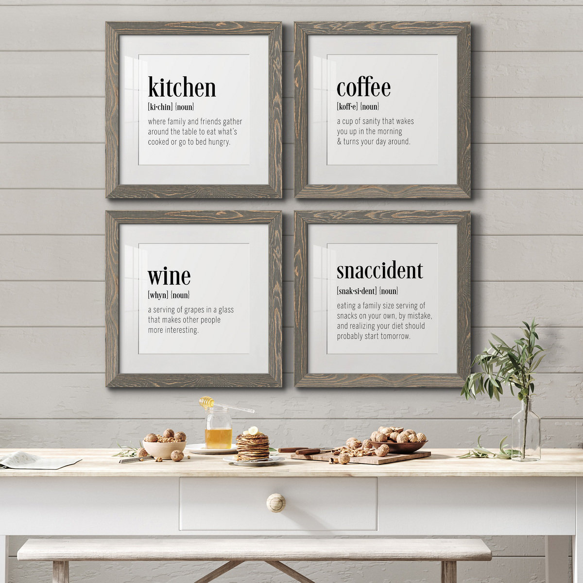 Definition Of Hungry Funny Kitchen Decor Wall Art Canvas Prints