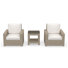 Chaise longue d'extérieur avec ensemble de table de bout et coussins Sunbrella Padget