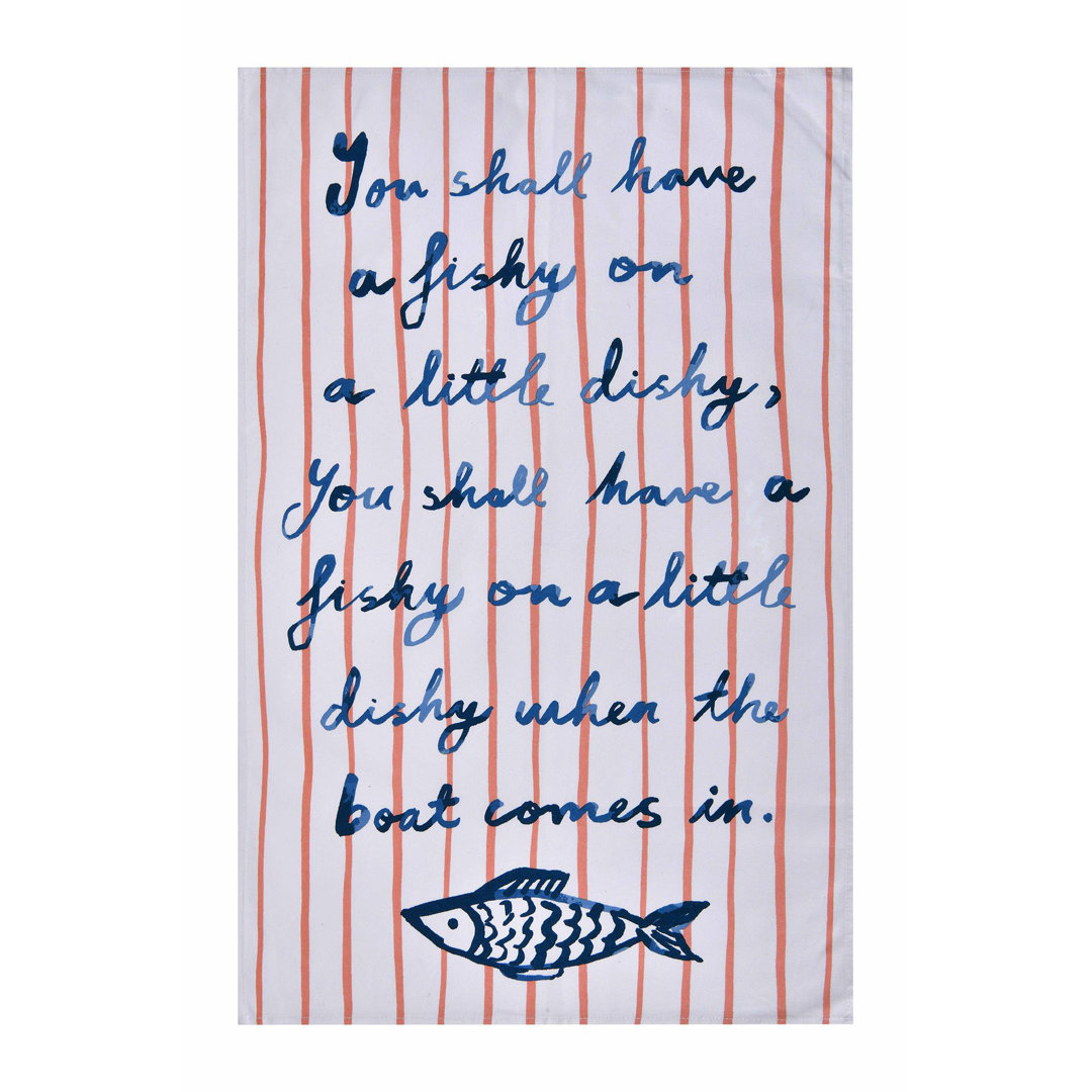 Catch of the Day Cotton Tea Towel Kitchen Towel