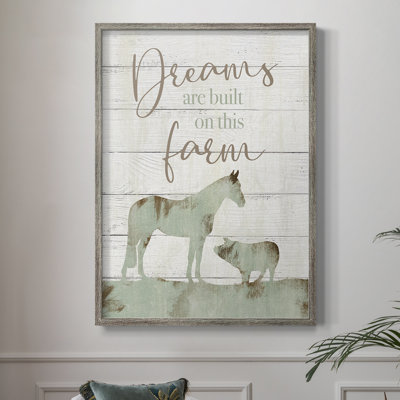 Farmhouse Dreams Framed Print - Solid Wood
