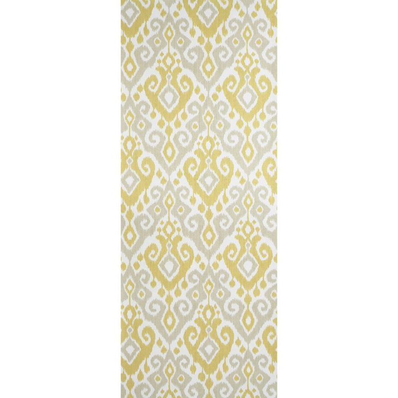 Dedra Damask Wallpaper, Yellow & Stone