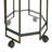 Octagon 2-Tier Metal Bar Cart