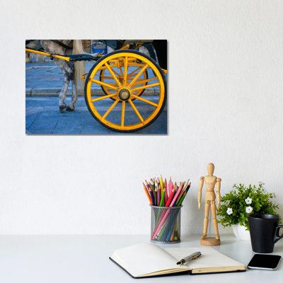 The Yellow Wheel, Seville, Spain 1 Piece Wrapped Canvas Wall Art