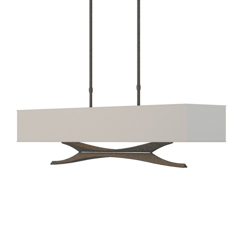Moreau 4 - Light Kitchen Island Pendant, Flax, Soft Gold