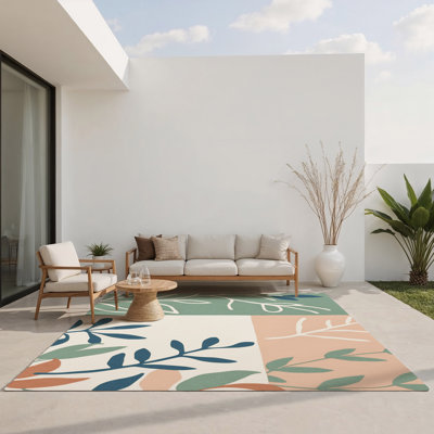 Tapis intérieur et extérieur Frosted Ferns
