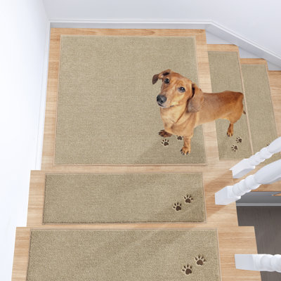Tapis d'escalier carré antidérapant lavable