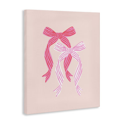 Rayures sur toile rose, design par Krissy Mast