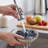 Modern high-arc pull-down kitchen faucet, single-handle countertop-mounted kitchen faucet with a dual-spray head, suitable for home kitchen sinks.-122556123