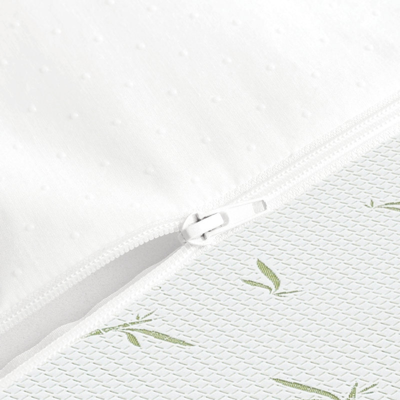 Matelas en mousse viscoélastique double couche 8 pouces avec housse infusée de bambou, Lit double