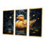 «Yellow Duck Starry Night Wonders», art mural animal canard-2096284939-2096284933