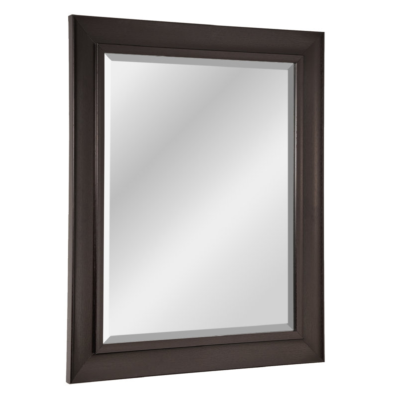 Miroir mural Maisonneuve Modern, H 34,5 po x l 28,5 po, Espresso