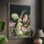 «Moonlit Wildflowers I», reproduction encadrée - bois massif-1186786612